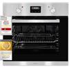 Exquisit Forno da incasso EBE 657-2U | Forno da incasso | 59 L vano cottura | acciaio inox, nero