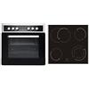 PKM BIC8 2KB GK IX-2 - Set di fornelli da incasso, piano cottura in vetroceramica con forno, 6100 Watt, capacità 56 litri, 9 funzioni, calore superiore e inferiore, grill, convezione, aria e zona di