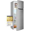 Exquisit Frigorifero congelatore KGC270-45-040D inoxlook | Capacità utile 206 l | Congelatore a 4 stelle | Supporto