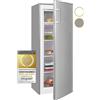 Exquisit Congelatore GS230-H-040E inoxlook | Congelatore grande 168 litri di volume | 4* congelatore | Grande 55 cm di larghezza