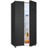 Exquisit Frigorifero side-by-side, frigorifero congelatore, NoFrost, 442 litri, congelamento rapido, allarme, congelamento a 4 stelle, display LED, SBS46-040E inoxlook-az