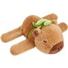 LHOEST Capibara Peluche Bracciale a Scatto Regalo Capybara Peluche Braccialetto | 23CM Animali di Peluche Capybara Braccialetti Slap per Bambini Gadget Capibara Regalo Compleanno Natale Festa Bambina Bambino