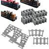 SenaiMy 54 Pezzi Binari City Rails, Città Treno Binari, City Binari Accessori per Treni da Città Compatibile con Marchi Leader Mercato Adatto a Bambini e Ragazzi