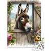 SBMASCJJZRCV Asino da Fattoria Puzzle 1000 Pezzi Cartaceo Puzzle per Adulti Fiori di Campagna Gioco di Puzzle 1000 Pezzi Relax Famiglia Arredo Regalo 38x26cm/1000pcs