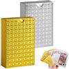 CHAOTEMAI 2 Pezzi Completo Impermeabile Carte da Gioco, Bicolore Burraco, Riutilizzabile Carte Poker Professionali Design Elegante per Blackjack Giochi di Poker e Riunioni di Festa