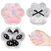 Giugio Cat Paw Squeeze, 3 zampe di gatto Squishy, simpatiche zampe di gatto in silicone, squeeze per alleviare lo stress, giocattolo da schiacciare per bambini e adulti