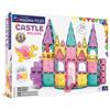 MAGNA-TILES Castle DLX - Set di costruzioni magnetiche, 48 pezzi, marchio originale per costruzioni magnetiche