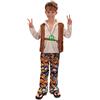 Fancy Me Ragazzi 4 Pezzi 1960s 1970s Hippie Festival Hippy Costume Vestito 4-14 Anni - 12-14 Years