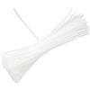 wangjiangda 100 Pezzi Fascette Plastica Bianche Fascette Elettricista Cinghie per Cavi Fascette Cavi per pc/Audio/Computer/Scrivania Gestione del Cavo 3mm × 15cm