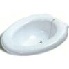 HELGUEFER - Bidet adattabile per WC in plastica con catena e tappo, adattatore igiene personale per WC, lavaggio intimo, anziani, mobilità ridotta e uso domestico
