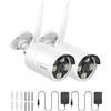 ANNKE 4K/8MP Telecamera WiFi Esterno Senza Fili, Rilevamento Movimento PIR, Audio a 2 Vie, Visione Notturna IR 30 metri, Compatibile con ANNKE 4CH/10CH/16CH Kit Videosorveglianza WiFi