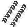 M METERXITY 10 Pcs Fascette Per Cavi 25/64 Pollici/10 Mm 304 Acciaio Inossidabile Con Cuscinetto In Gomma Fascette Isolate A Forma Di U Supporto Di Tubi/Cavi/Condutture/Anelli
