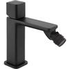 Inbagno Miscelatore Per Bidet Con Manopola Senza Leva In Ottone Nero Opaco Della Linea Lotus, Completo Di Piletta Click Clack E Kit Di Montaggio