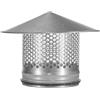 Steinberg14 150 mm Cappa di Ventilazione in Acciaio Zincato - Protezione degli Uccelli - Tappo Copri Tubo - Tappo Antipioggia