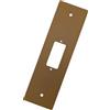 IWOFER Placca tapparella interasse 165 mm con foro per pulsante avvolgitore avvolgibile (Bronzo)