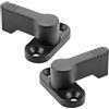 SOTECH 2 x SOTECH Chiavistello rotante 4 x 90° scattabile - chiavistello di bloccaggio zama nero