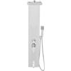 Hurrylying Pannello doccia in acciaio inox, sistema doccia a 5 funzioni, con doccia a pioggia, doccia a pioggia, sistema doccia a parete, rubinetto per bagno, in acciaio inox 201, per adulti e bambini, oro