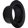 JSIXASO Flanget Spigot 125mm - Ducting Flange Raccordo per Tubo Rotondo per Tubo di Ventilazione (125mm)