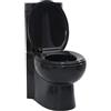 ShGaxin WC in ceramica angolare di colore nero, WC completo, Toilet completi, Toilet