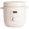CREATE Rice Cooker, riso elettrico multifunzione, 1,2 l, bianco rotto, programmabile fino a 24 ore, con cestello a vapore, prepara torte, stufati o zuppe, funzione di mantenimento del calore, 300 W