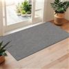 LEKEEPGO Zerbino Ingresso Interno 60 x 120 cm, Tappeto Ingresso Interno Antiscivolo, Assorbente Tappetino Entrata Lavabile per Casa Porta, Corridoio, Grigio chiaro