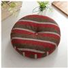 Smings Tondo Cuscino Seduta, Cuscino Tatami In Cotone Lino, Cuscini per Sedie Morbidi e Spessi per Sedia Cuscino per Divano Divano Ufficio, Cuscino Sfoderabile e Lavabile,Redbrown,70cm(28inch)