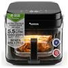 TurboTronic By Z-LINE TurboTronic - Friggitrice ad aria calda 5,5 L in vetro Airfryer - Friggitrice ad aria calda digitale 40-200 °C 8 programmi Touch Display a basso contenuto di grassi Air Fryer forno ad aria calda senza