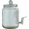 Qianly Dispenser Bevande in Vetro con Rubinetto, Grande Capacità | Dispenser Acqua, Barattolo in Vetro con Rubinetto per Bar e Casa, 2L