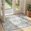 INOVADAY Tappeto Lavabile in Lavatrice 60x90 cm Tappeti Grigio/Bianco | Tappeto Salotto, Tappeto Camera da letto, Sala da pranzo, Cucina, Lavabile in Lavatrice, Morbida, Moderno, Astratto, OEKO