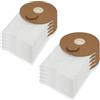 Distri+ 10 sacchetti per aspirapolvere in microfibra compatibili con Ghibli T1 V2, Wirbel W1 V2, ICA IPC SOTECO YP1/5 Backpack