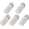 ShuoHui Lampadina B15 B15D 12V-24V B15d a doppio contatto, 4 W, bianco caldo 3000 K 40 W, equivalente per illuminazione di dispositivi a bassa tensione (5)