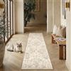 HUGEAR Tappeto Corridoio 80x300cm Beige Vintage | Antiscivolo, Lavabile In Lavatrice, Lungo, Per Passatoia, Cucina, Rug, Rettangolare, Pelo Corto, Carpet