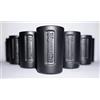 Jägermeister BLACK Shot - Set di 6 bicchieri da 2 cl, calibrati, colore nero