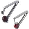 Thiru Set economico snocciolatore di ciliegie e prugne - Lame robuste in acciaio inox - Made in Germany - E-Book con 25 ricette incluse