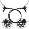 Generic Tamburo Freno Bici IV2 Set Freni Idraulici Bici Set Freni a Disco Idraulici Bici 160mm Centerlock Pressione Olio Disco Freno Bici Tamburo Freno Posteriore Bici