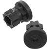 Luxshiny Adattatore Base di Montaggio per Kayak 2 Pezzi in Plastico Nero Supporto Rapido per Action Camera Compatibile Canoe e Accessori Kayak