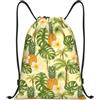 Zelinge Sacca da palestra sportiva con coulisse, Ananas tropicale., S (14 x 16.9 inch), Sportivo