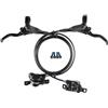 Generic Tamburo Freno per Bicicletta MT100, Freno Idraulico per Mountain Bike MTB, Pressione dell'olio, Set Freni a Disco Anteriori e Posteriori, componenti Freno per Biciclette, Tamburo Freno Posteriore