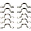 KALLORY 10 Pezzi Maniglia ad Arco per Barca in Acciaio Inox 316 4mm | Forma a Gobba, Portata Elevata e Struttura Robusta, per Uso Nautico su Dinghy e Imbarcazioni