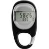 PQLXJJYUR Pedometro A Induzione Con Display Digitale Contatore Passi Fitness Bianco Preciso E Facile Da Leggere(Black)