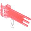 Generic Scatola per Freccette con Fibbia in Lega di Alluminio Custodia in ABS con 3 Custodie per Freccette in Acciaio e Punta Morbida Custodia Portatile e Leggera per gli Appassionati di (rosso)