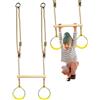 Générique Anelli per Altalena Percorso di ostacoli di equilibrio | Set di altalene da giardino con anelli in metallo per adolescenti all'aperto giardino