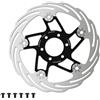 Generic Tamburo Freno Posteriore per Bicicletta, Disco Freno per Bicicletta, rotore flottante in Fibra di Carbonio, 6 bulloni, 160 mm, 180 mm per Bici da Strada e Mountain Bike.