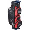 Baoblaze Borsa da Golf Custodia Attrezzatura Sacca Carrello Zaino Porta Mazze Impermeabile in Nylon con Telaio Anticollisione E Taschini con Cerniera Adatta a, Black Red