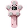Teruyol Jump Counter Dispositivo Salto Esercizio Voce Trasmettitore Touch Materiali PP Elettronici Contatore Gioco Motore Adatto per Bambini attività, Rosa