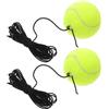 minkissy Dispositivo per Allenamento Tennis, Pallina da Tennis con spago, 2Pezzi, Fibra Chimica, per Allenamento Individuale Indoor, migliora coordinazione e Tempi di Reazione