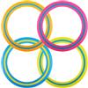LEIMEND Frisbee Rotondo 4 Pezzi Senston Flying Ring Diametro 25 CM | Disco Rotondo Adatto per Il Divertimento in Piscina in Spiaggia Cortili Delle Scuole Parchi e in Altri Luoghi (4 Colori)