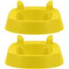 MAGICLULU Supporto Porta Pallone da Calcio a Angoli 2 Pezzi Giallo