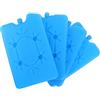 VANZACK Impacchi di Ghiaccio Portatili e Resistenti 200ml Riutilizzabili 4 Pezzi in Hdpe Blu per Camping e Conservazione Alimentare