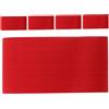 POPETPOP 5 Pezzi Bracciale Capitano Calcio Regolabile in Nylon Rosso